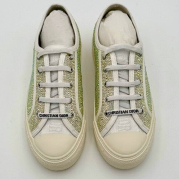 NIB-Walk 'n' Dior Strass Canvas Low Top - 38/7.5 - Picture 1 of 12